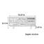 Buffet transparent avec rangement