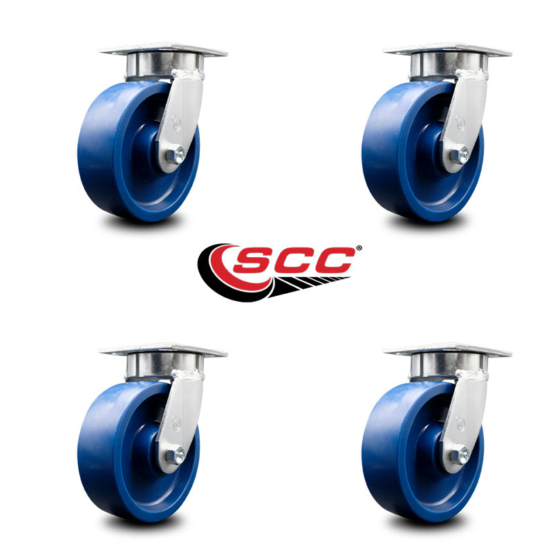 Kingpinless Solid Swivel Top Plate Caster