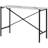 Rectangular Console Table With Faux Marble Top And Blackened Bronze Metal Frame