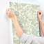 Papier peint bleu et blanc Gracie Garden-138123040