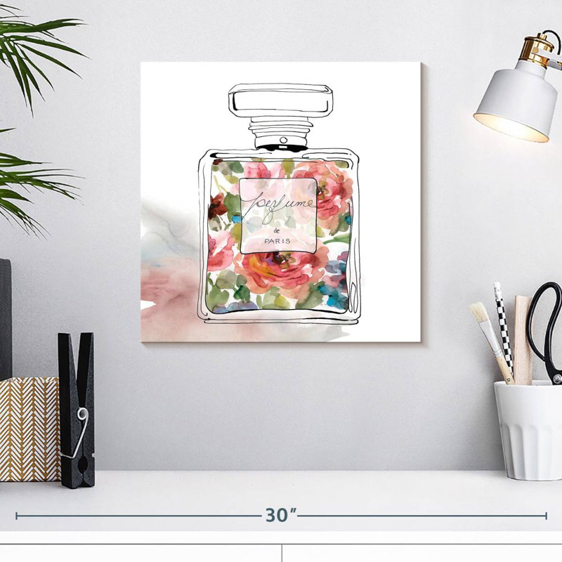 Parfum Shuttleworth Chic Flower II, H 16 po x l 16 po