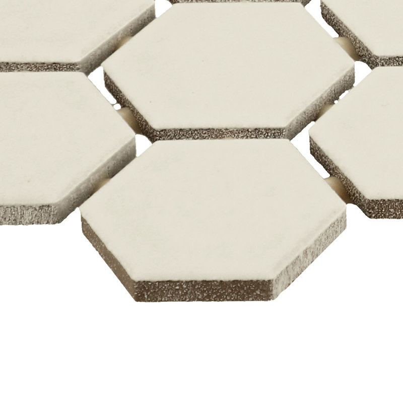 Itona Tile 1-1/2 x 1-1/2 Ceramic Hexagon Mosaic Tile (12 PC Per Carton) (9.72 SQFT Per Carton), Nordic Sand