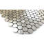 1" x 1" Metal Penny Mosaic Tile-36930377