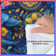 Édredon à motif floral bleu-123421776