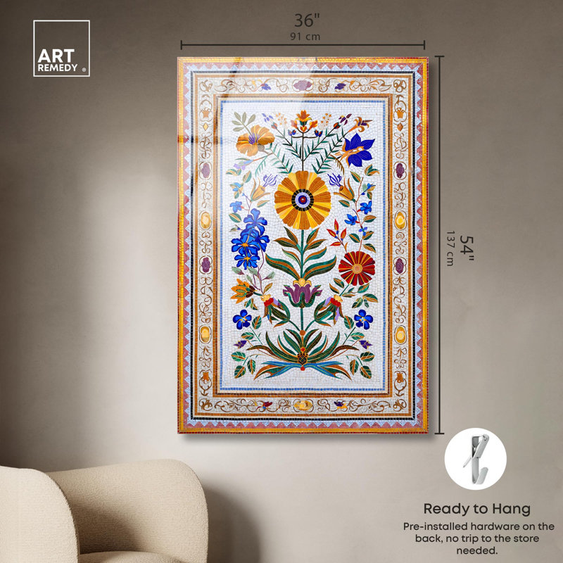 «Tree of Hala», reproduction d'art acrylique sur toile par Art Remedy, H 54 po x l 36 po