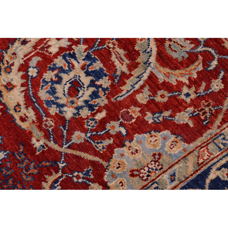 Dorn One-of-a-Kind 6' x 7'11" 1960s Area Rug in Rust/Blue