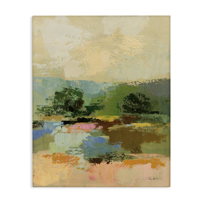 Across The River, art mural sur toile abstrait par Silvia Vassileva