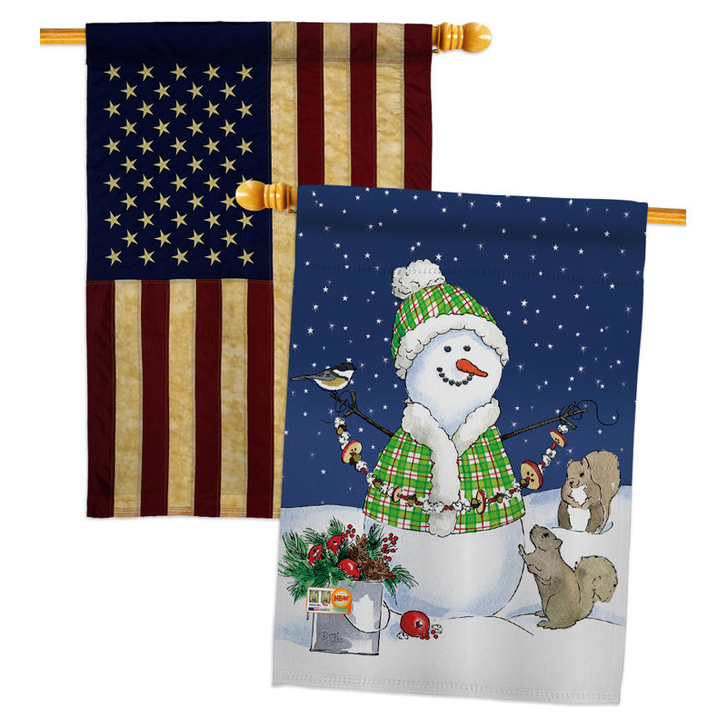 Double Sided 40'' H x 28'' W Polyester House Flag