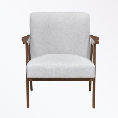 Charming Fabric Upholstered Accent Chair for Stylish Living Spaces