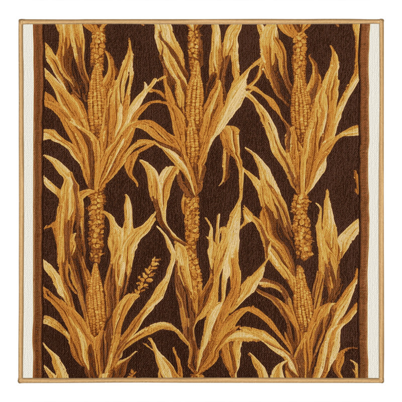  Tapis lavable d'automne, Rond 8 pi