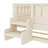 Twin With Built-In Bookshelves And Small Staircase, High-Quality Safety Rails, And Trundle, Beige-1900827592-1900827594