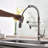 Kitchen Faucet With Pull Down Sprayer, Single Handle Single Lever Kitchen Sink Faucet