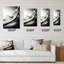 Horloge murale grise moderne Bridge In Motion I - paysages urbains-99629029