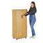 Armoire de rangement verrouillable de 49,2 po de hauteur avec 3 tablettes et pieds de nivellement réglables Saravia-610271708