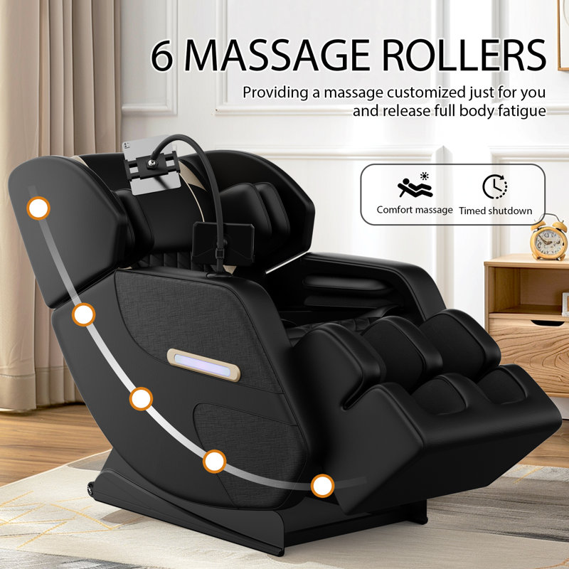 Massage Chair Recliner with Zero Gravity Full Body Air Pressure, Black