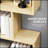 HOMCOM 75.5"H Bookcase 6 Shelf S-Shaped Bookshelf Wooden Storage Display Stand Shelf Organizer Free Standing Oak