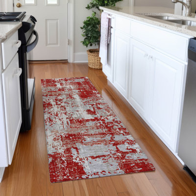 Tapis abstrait lavable à la machine de qualité supérieure Mayfield AMF1008