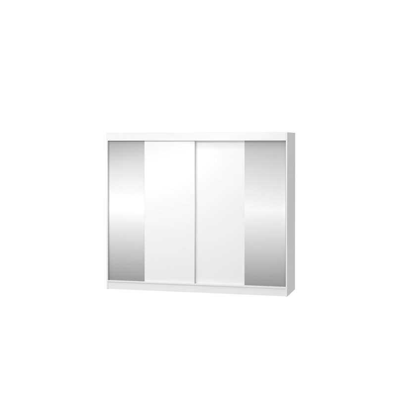 Dziabula 2 Door Manufactured Wood Wardrobe, White