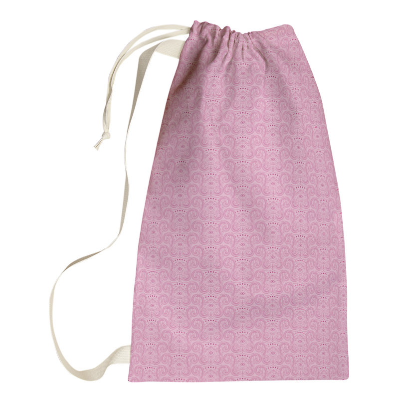 Sac à linge troisième oeil jade, Petit (H 64 po x l 20 po x P 1,5 po), Rose clair