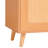 Rattan Shoe Storage Cabinet with Adjustable Shelves and Dual Doors