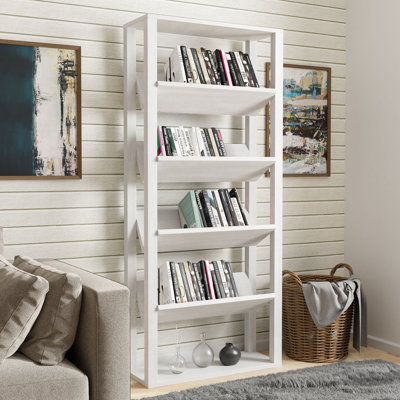 Bibliothèque à 5 tablettes en bois Hafner