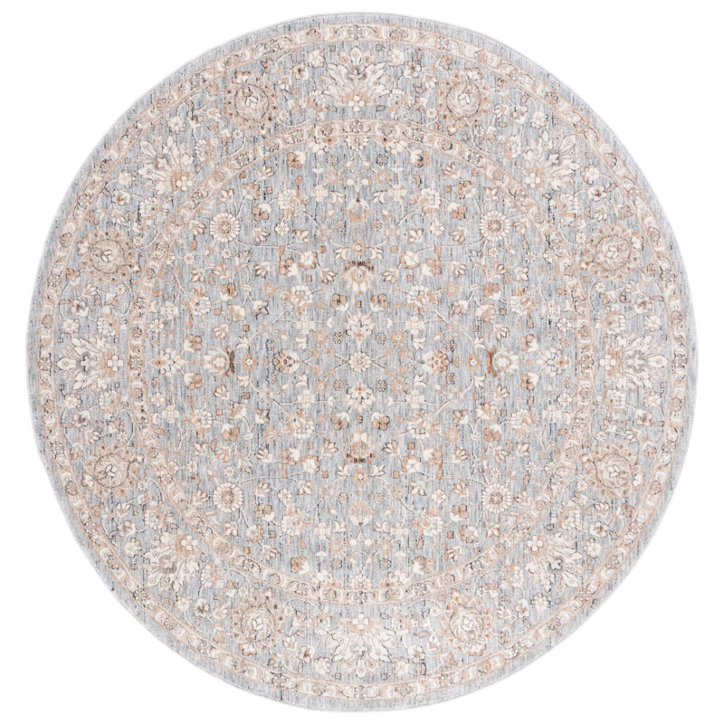 Rowan Performance Oriental Rug, Round 6'3"