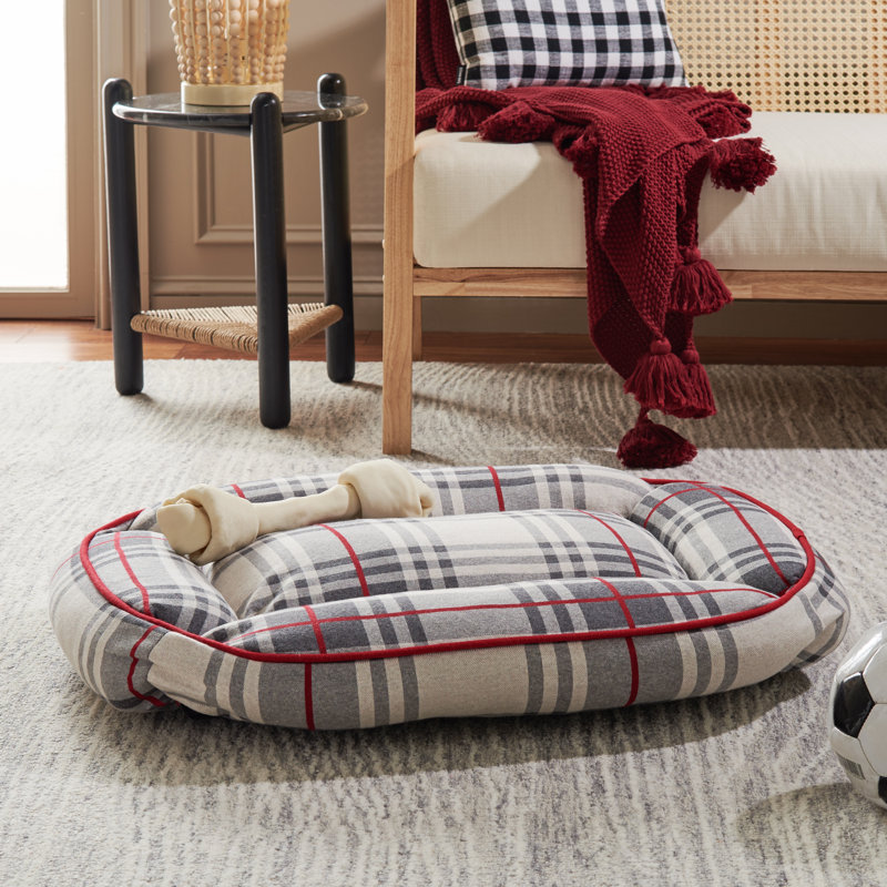 Lit pour animal en coton Safavieh, Moyen (l 24 po x P 16 po x H 6 po)