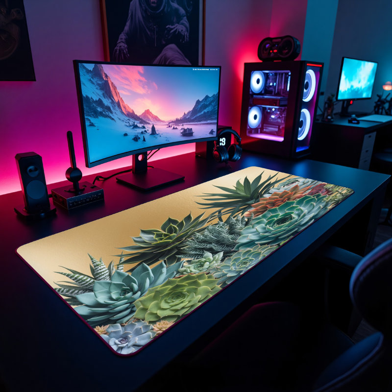 Polyester Desk Pad, 31.5x15.5