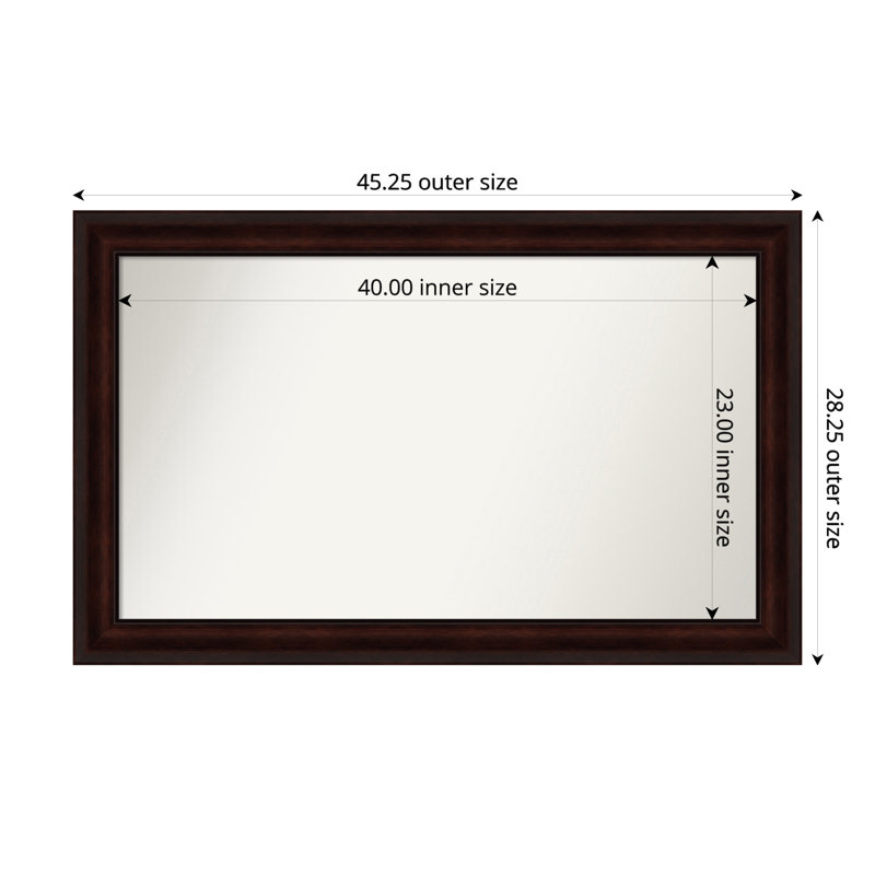 Miroir mural Nathian, 28,25 po x 45,25 po