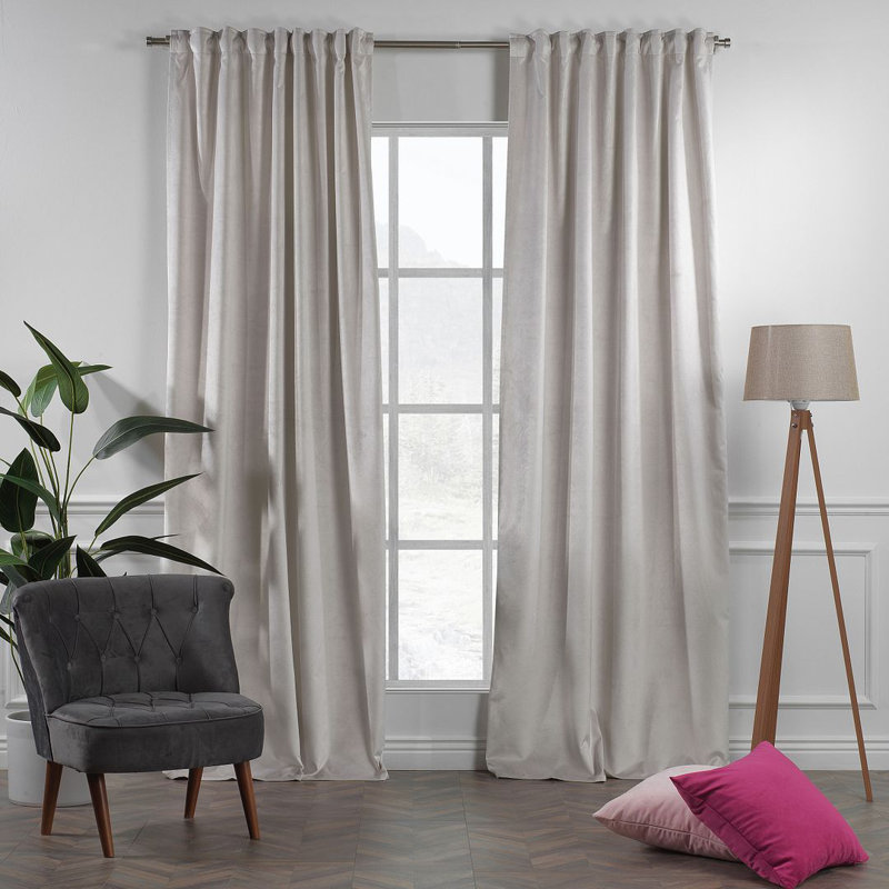 Panneau simple décoratif extra large en velours mat sur mesure, 15 SEASHELL, L 52 po x L 95 po