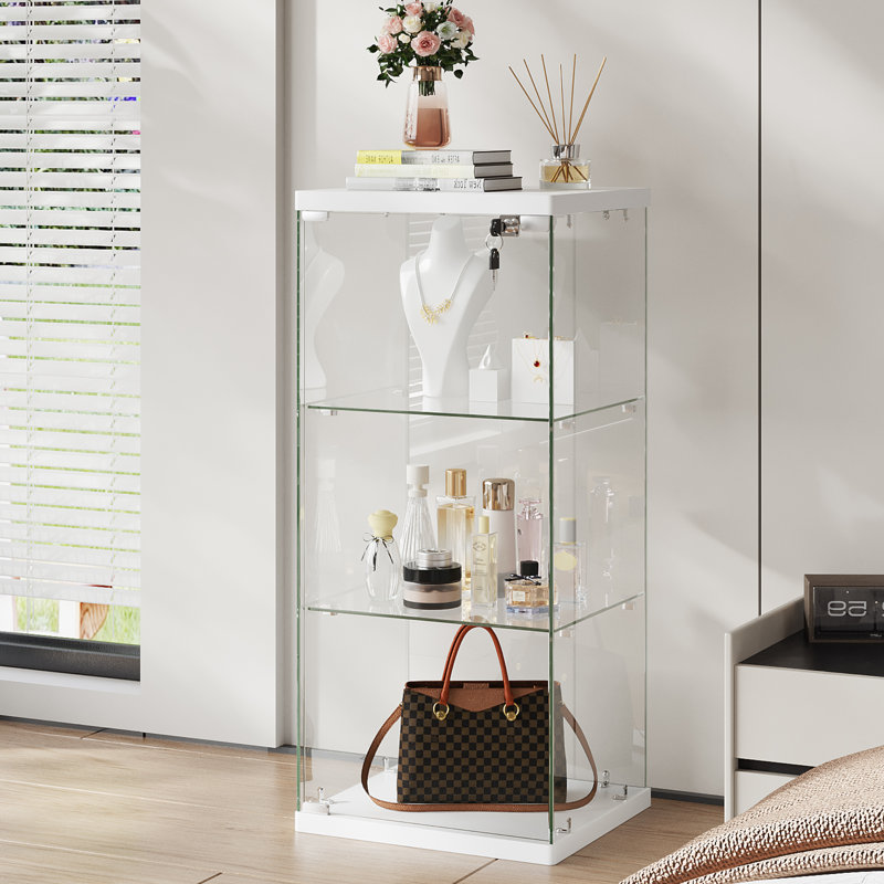 Vitrine en verre, White