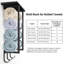 Porte-serviettes mural avec tablette en bois 3 crochets-129936120