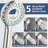 Brushed Nickel Magnetic Dual Shower Head & Handheld Combo With Filter-122741175