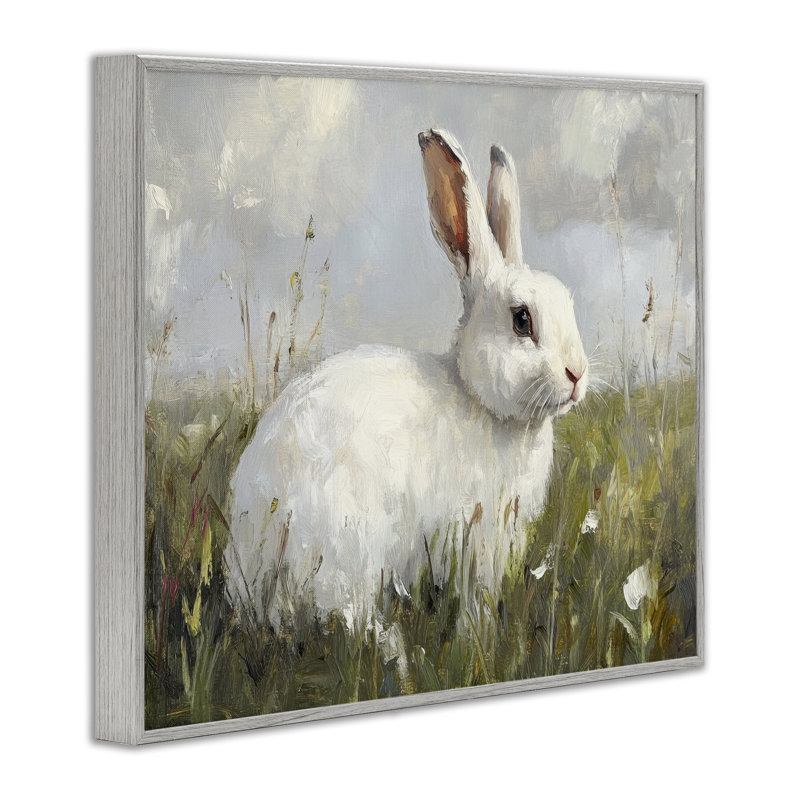 Portrait de lapin sauvage, estampe numérique, design par Petal Prints Design, Estampe numérique Farmhouse, H 11 po x l 14 po