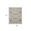 Tapis floral tissé à la machine 9 pi x 12 pi crème