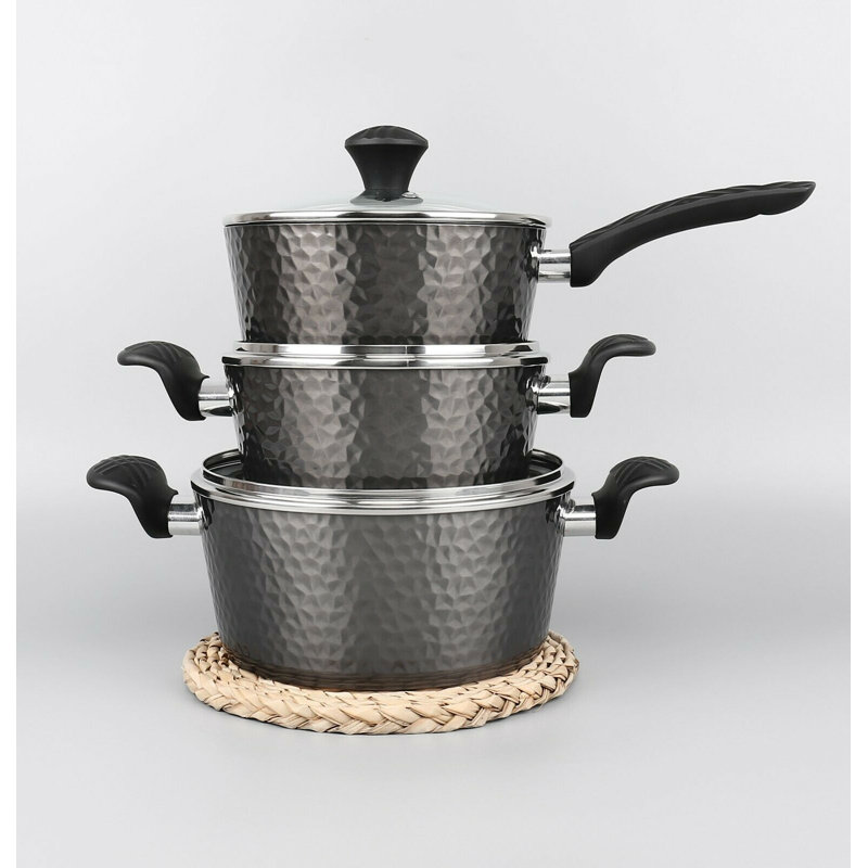 Jayson 6 - Piece Non-Stick Aluminium Cookware Set