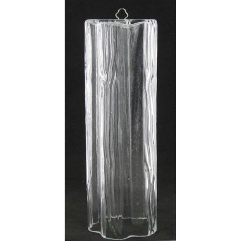 Lustre tubulaire Venetian Drum Venini, Transparent, Laiton poli, 30" Length x 18" Wide x 30" Height