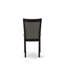 Chaises de salle à manger Monza Parson - Chaises rembourrées en lin gris Gotham foncé, ensemble de 2, noir brossé-888252458-888252457