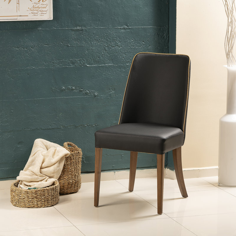 Alandre Harte Chair - Black & Walnut