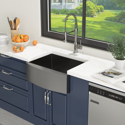 24"L x 21"W Single Bowl Stainless Steel Farmhouse/Apron Kitchen Sink