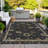 Machine Washable Indoor/Outdoor Xhevrie Black Rug-111820304