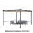 Aoodor Pergola Replacement Canopy-114884131-114884129