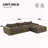 Compressed Sofa with High Density Foam-1296917959