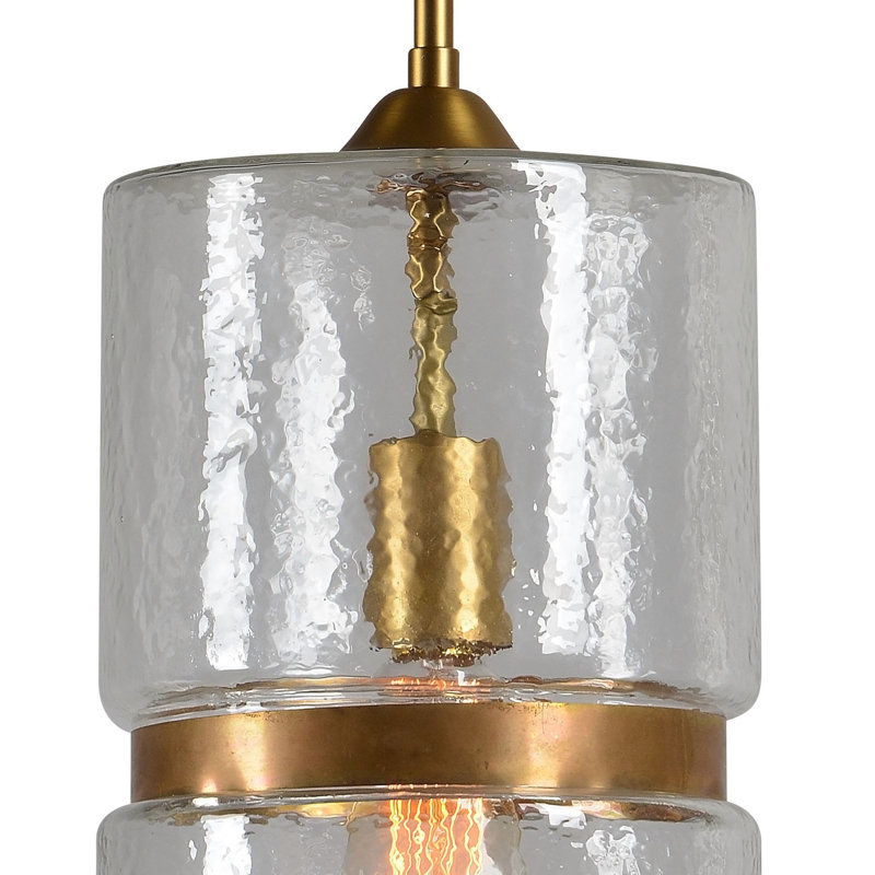 Hearon 1 - Light Brass Single Pendant