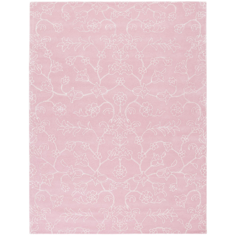 Tapis rose / ivoire Fifth Avenue 135, Rectangle 8 pi x 10 pi