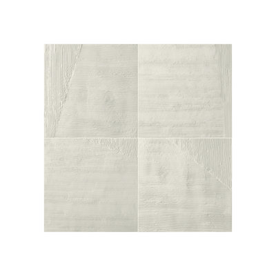 Carreau de porcelaine moderne abstrait 6 po x 6 po Gesso Terra