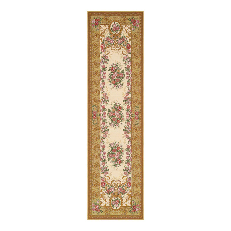 Indoor/Outdoor Traditional Area Rug, Runner 2'7" x 10'