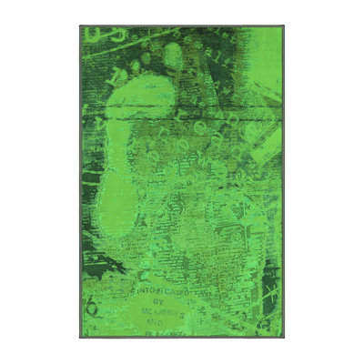 Washable Abstract Indoor Rug