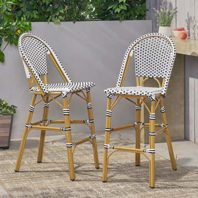 Structure en aluminium rouille blanche et noire 29,5 po
