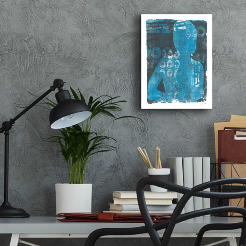 «Contempler II» par Courtney Prahl, art mural en verre acrylique, H 16 po x l 12 po x P 0,13 po